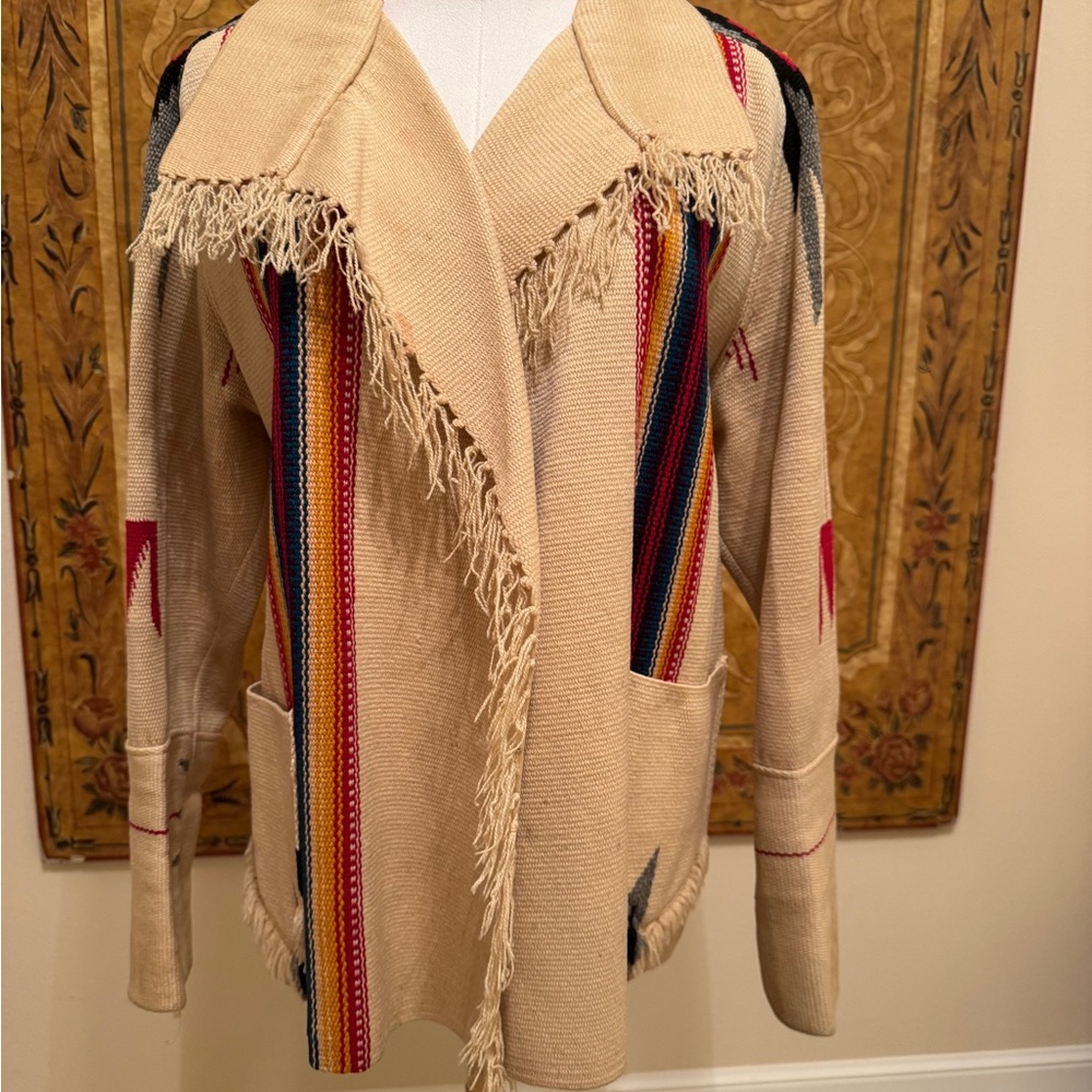 Vintage 1930s Authentic Native American Wool Chimayo Jachet
